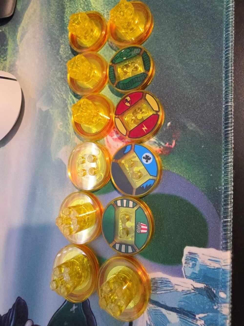 LEGO Dimensions Gold character tags Lot Of 12